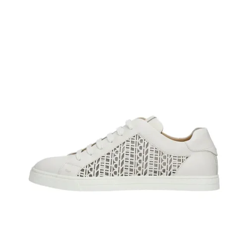 FENDI Leather 'Laser Cut Logo - White'