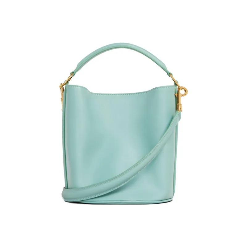 CELINE TEEN BUCKET Smooth Cow Leather Bucket Bag Handbag Shoulder Bag Crossbody Bag Women's Cool Mint Green-2