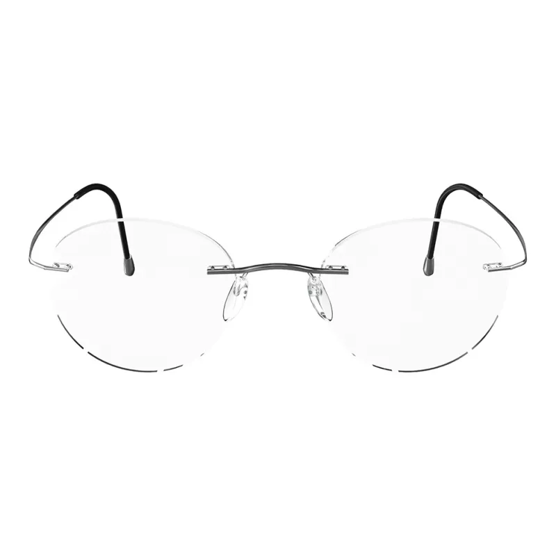 SILHOUETTE Titanium Round Optical Myopia Glass Frame Unisex-1