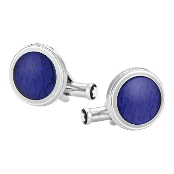 MONTBLANC Cufflink Men's Blue/Silver