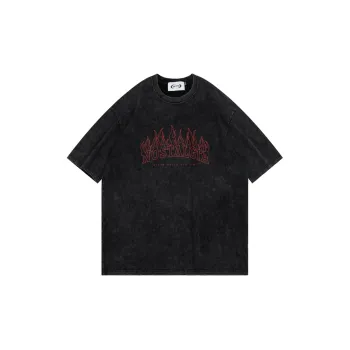 SFTTR Straight Elbow Length Sleeved T Shirt Unisex Black