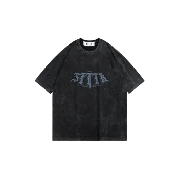 SFTTR Elbow Length Sleeved T Shirt Unisex Black