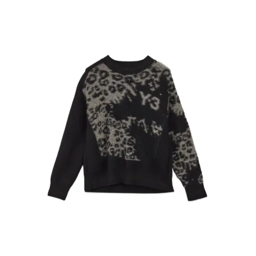 Y-3 Leopard-print Crew-neck Jumper