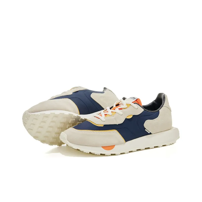 Norman Walsh EMERALD Cushioning, Slip Resistant, And Abrasion Resistant Low Top Running Shoes Unisex Beige Blue-2