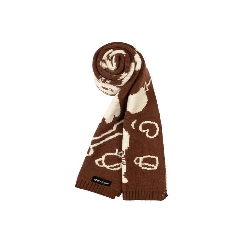 BAIJUAN Knit Scarves Unisex-3