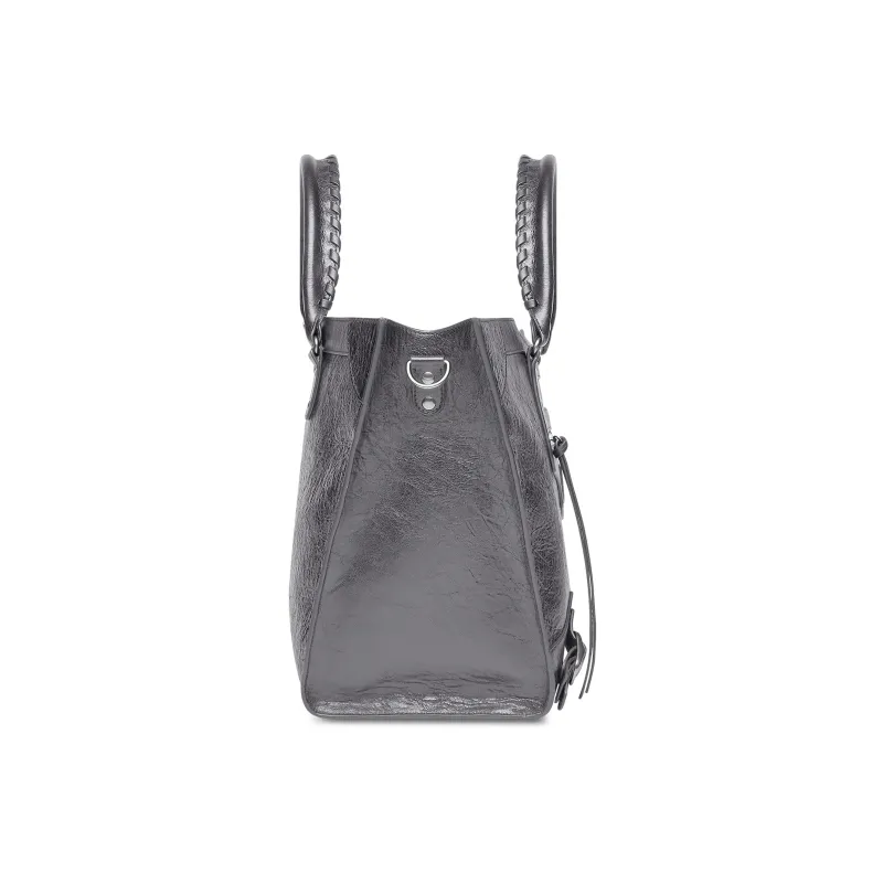 Balenciaga Neo Classic Lambskin Tote Bag Shopping Bag Shoulder Bag Crossbody Bag Handbag Large Size Women's Dark Gray-3