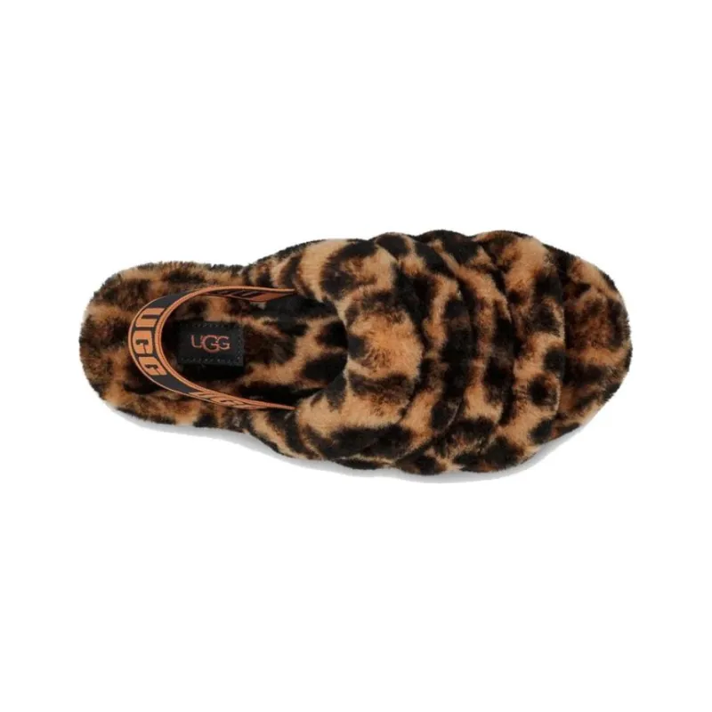 UGG Women's Fluff Yeah Slide 'Panther Print - Butterscotch'-4
