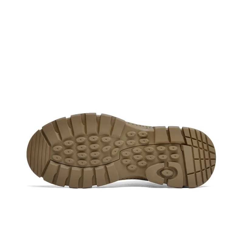 Jeep Cushioned Anti Slip Wear Resistant Water Resistant And Warm High Top Outdoor Boots Outdoor Shoes Unisex Khaki-4