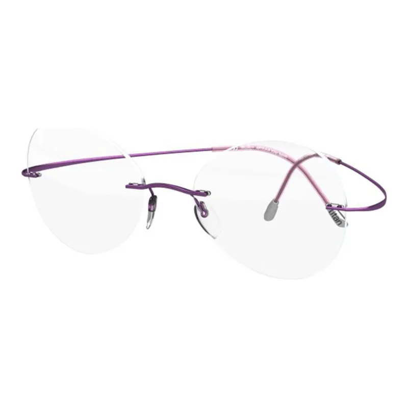 SILHOUETTE Titanium Round Optical Myopia Glass Frame Unisex-6