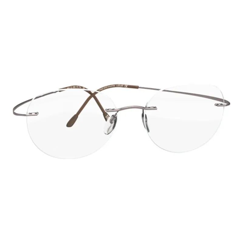 SILHOUETTE Titanium Round Optical Myopia Glass Frame Unisex-11