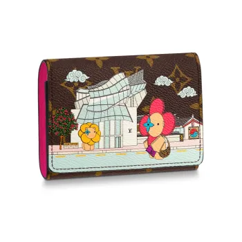 LOUIS VUITTON Victorine Wallet Vivienne Holiday Monogram Canvas/Fuchsia