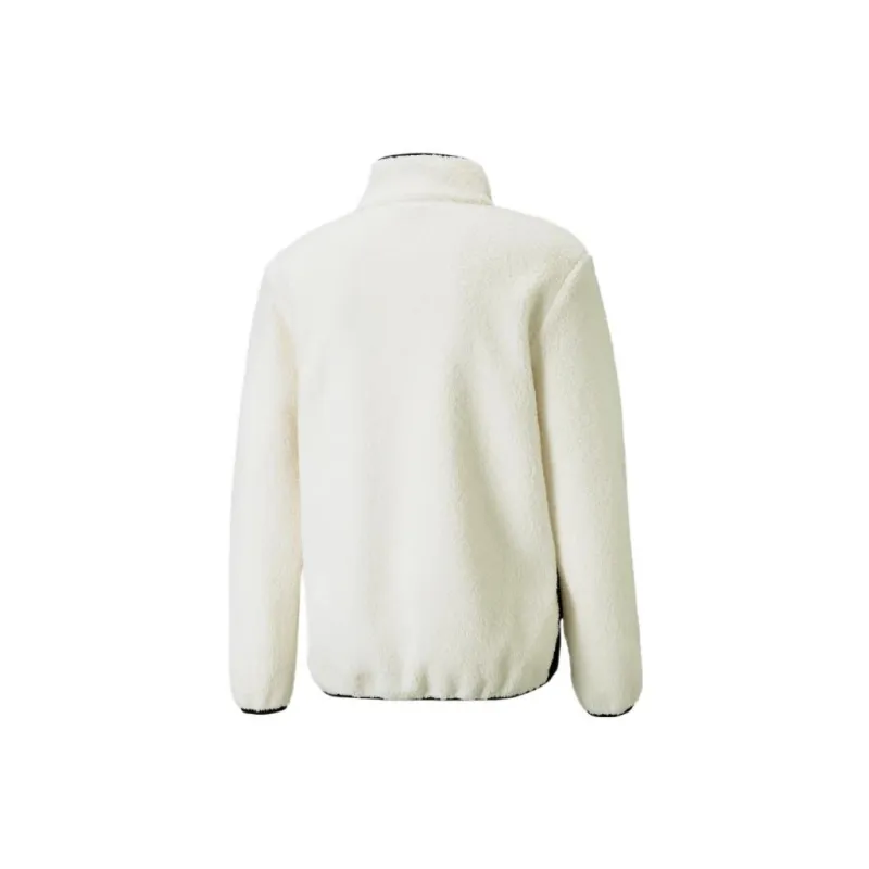 PUMA Velvet Jackets Men Ivory White-1