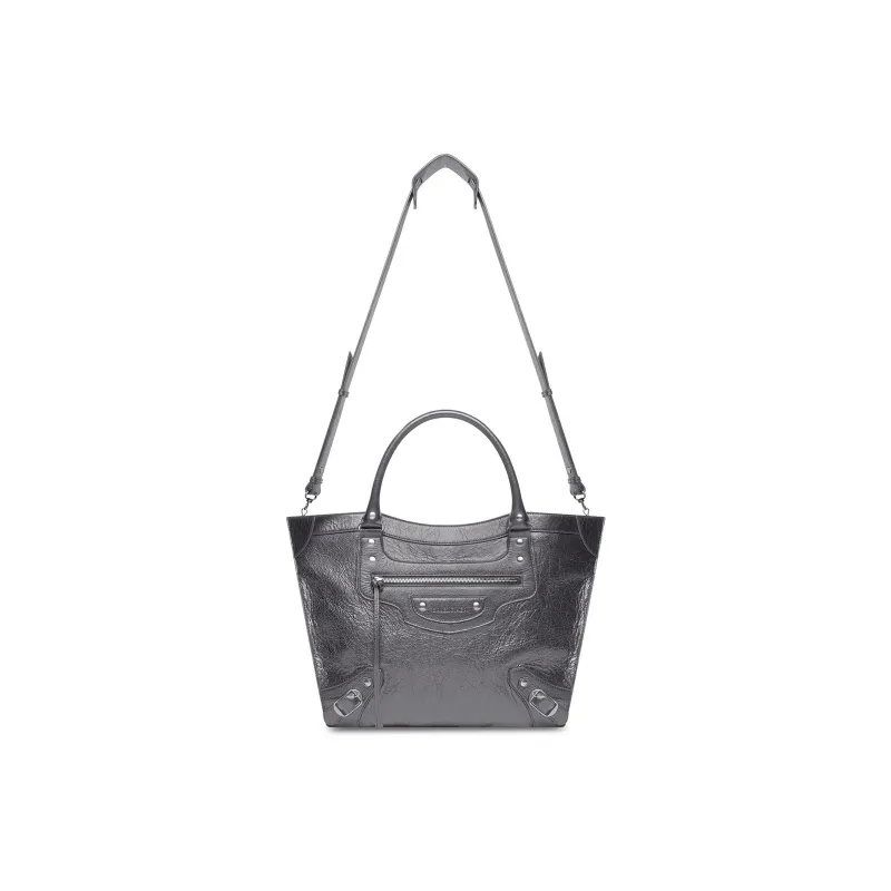 Balenciaga Neo Classic Lambskin Tote Bag Shopping Bag Shoulder Bag Crossbody Bag Handbag Large Size Women's Dark Gray-5