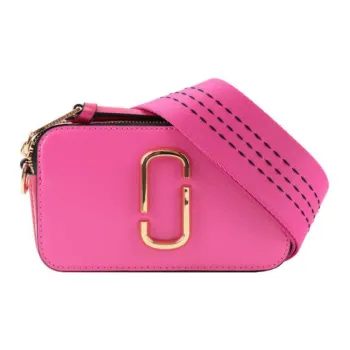 MARC JACOBS Snapshot Cow Leather Camera Bag, Shoulder Bag, Crossbody Bag Regular Women's Pink