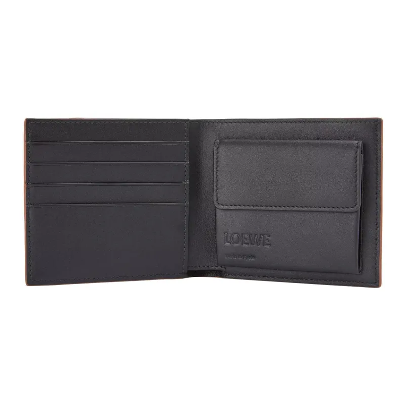 LOEWE Puzzle Smooth Cow Leather Card Holder, Wallet Men's Black-2