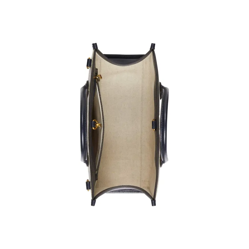 GUCCI Ophidia Canvas With Leather Tote Bag Shopping Bag Shoulder Bag Crossbody Bag Handbag Small Size Men's Beige-5