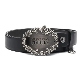VERSACE JEANS COUTURE Double Sided Smooth Buckle Men's Width 3.5CM