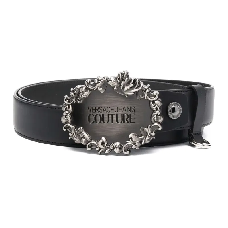 VERSACE JEANS COUTURE Double Sided Smooth Buckle Men's Width 3.5CM-0
