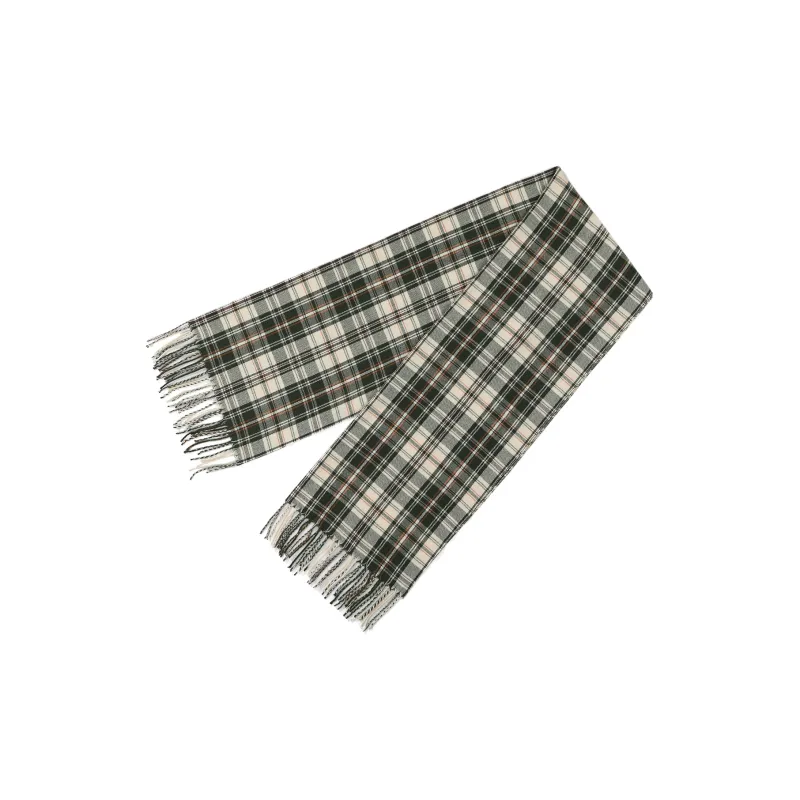 XXOFF Knit Scarves Women's Green Plaid-2