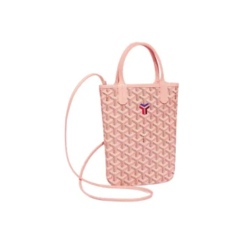 GOYARD Poitiers Canvas With Calfskin Tote Bag, Shopping Bag, Crossbody Bag, One Shoulder Handbag Mini Women's Pink