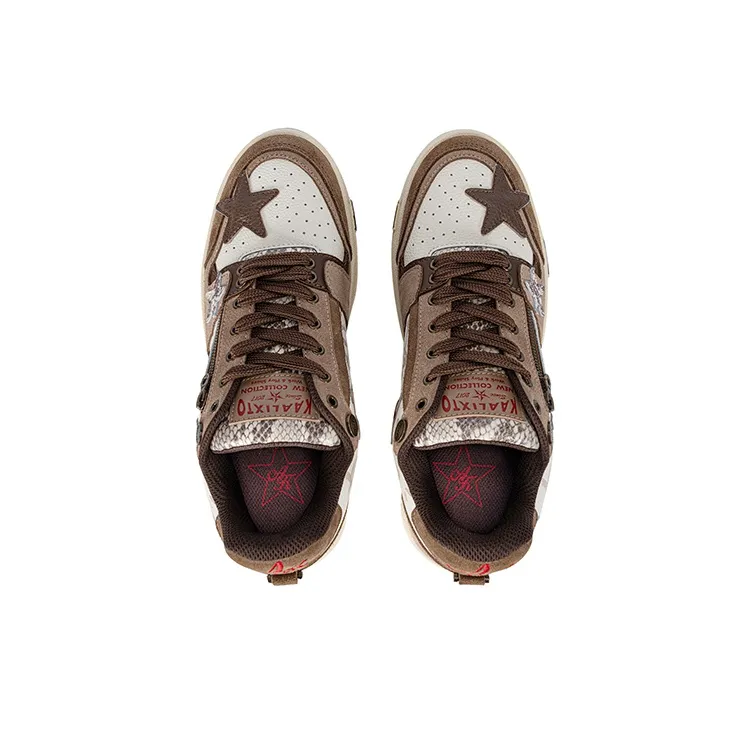 KAALIXTO Skateboarding Retro Low 'Vintage Brown'-3