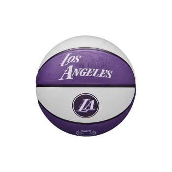 Wilson NBA City Series Rubber Basketball White Purple Size 7 Ball Training Unisex