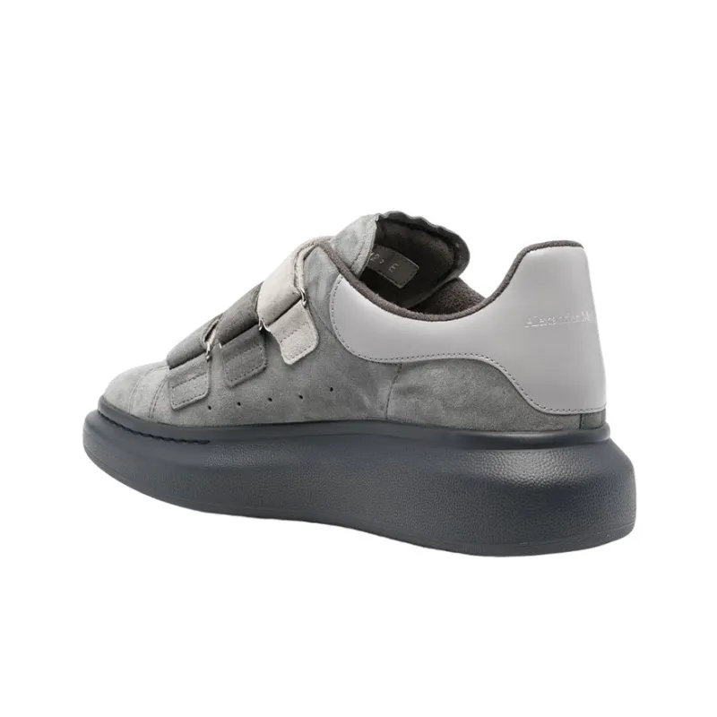 Alexander McQueen Oversized Sneaker Stylish Skateboarding Shoes Men's Gray-3