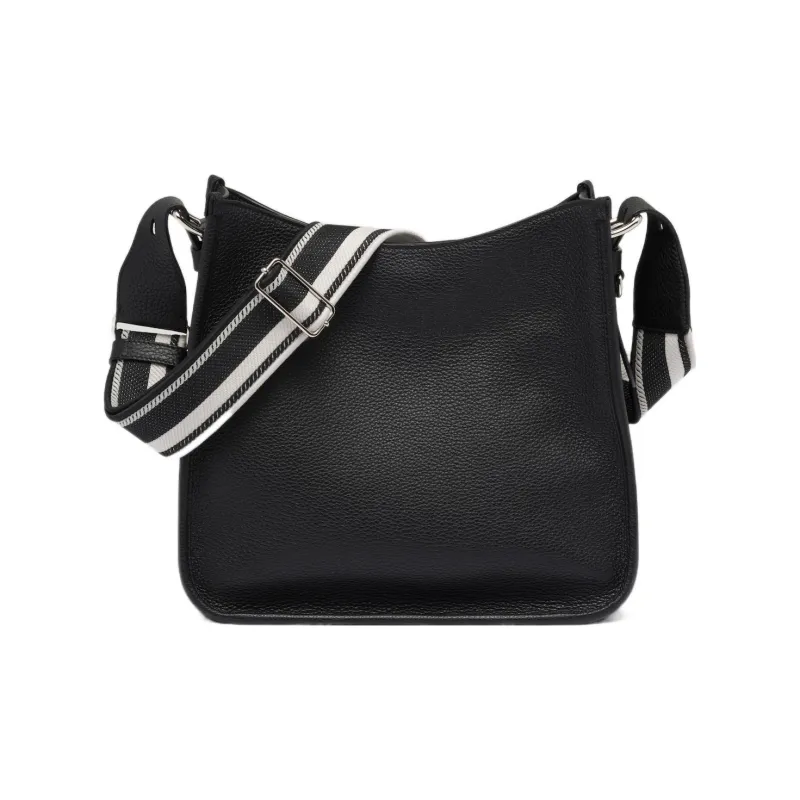 PRADA Hobo Grained Leather Hobo Bag Crossbody Bag Shoulder Bag Regular Women's Black-1