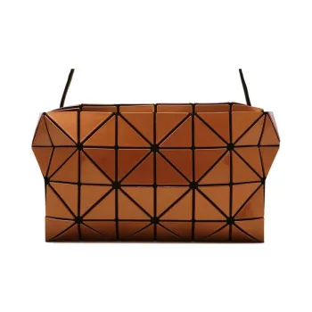 ISSEY MIYAKE CartonSlash Artificial Leather Pillow Bag Box Bag Shoulder Bag Crossbody Bag Unisex Deep Orange