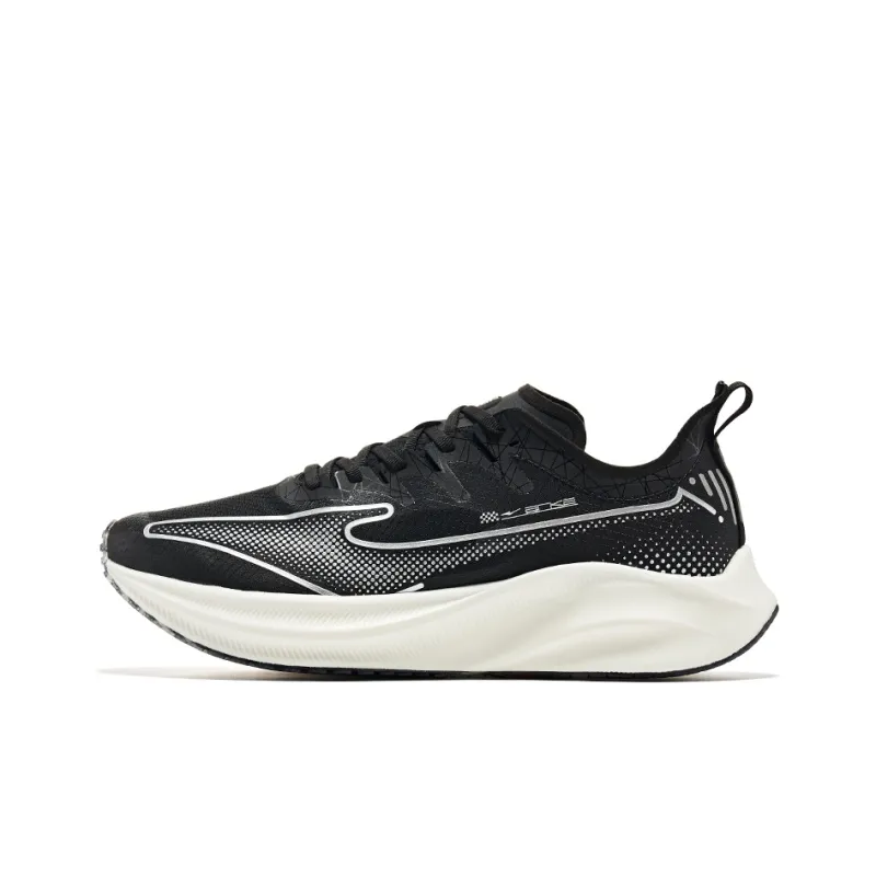 Erke Low Top Running Shoes Women's Black White-0