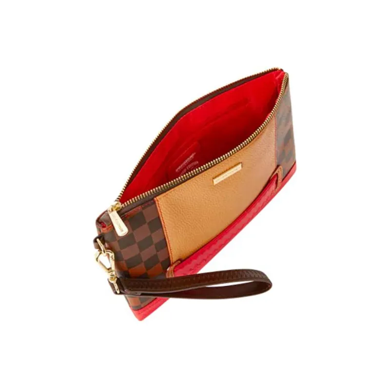 SPRAYGROUND PVC Clutch Regular Unisex Brown-3