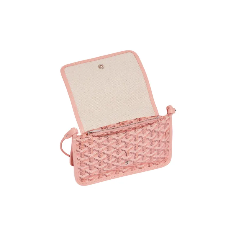 GOYARD Plumet Canvas With Calfskin Shoulder Bag Crossbody Bag Women's Pink-3