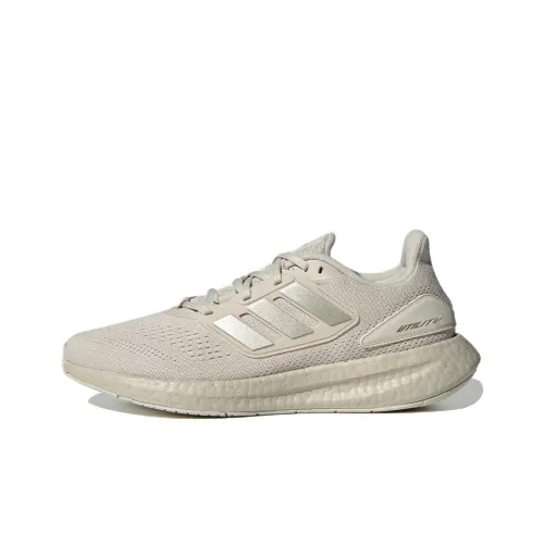 Adidas Pureboost Go 22 Running Shoes Unisex Low-Top White/Beige/Silver