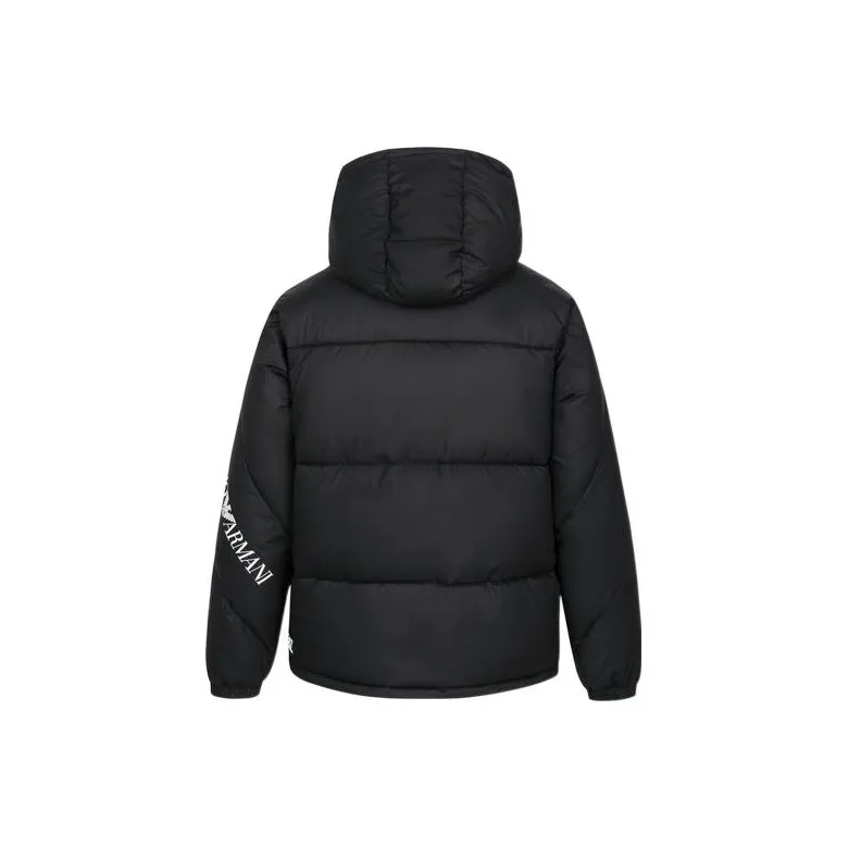 EMPORIO ARMANI Logo-print Padded Jacket-1