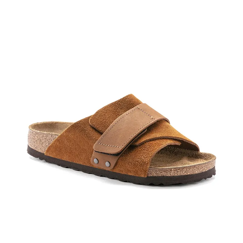 Birkenstock Kyoto Nubuck Suede Leather Sandals 'Mink'-2