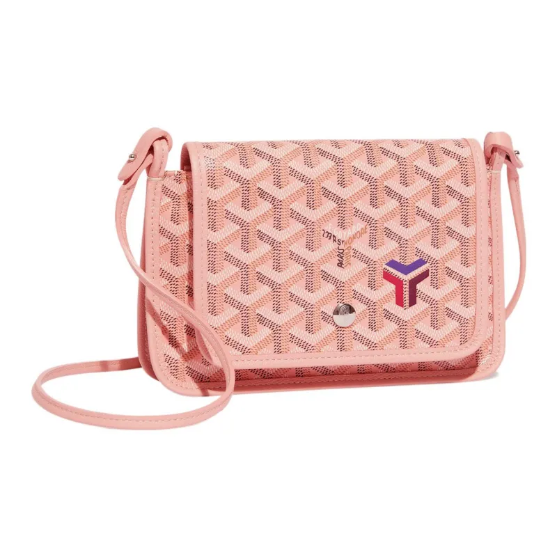 GOYARD Plumet Canvas With Calfskin Shoulder Bag Crossbody Bag Women's Pink-2