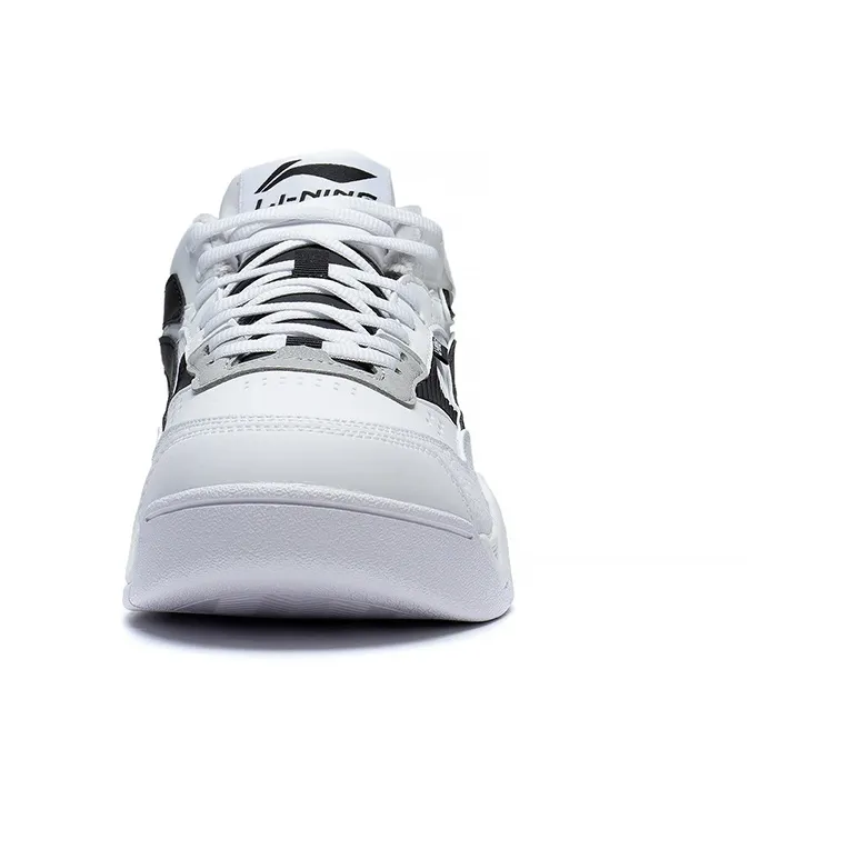 LiNing LN BBS Slip Resistant, Abrasion Resistant, Thermal Low Top Sports Casual Shoes Men's White Black-4