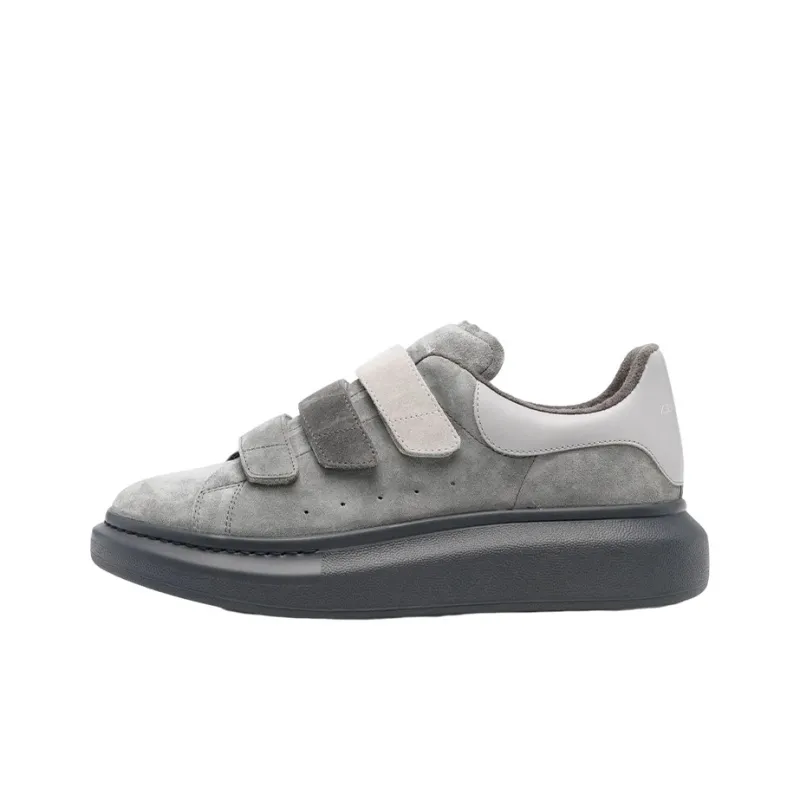 Alexander McQueen Oversized Sneaker Stylish Skateboarding Shoes Men's Gray-0