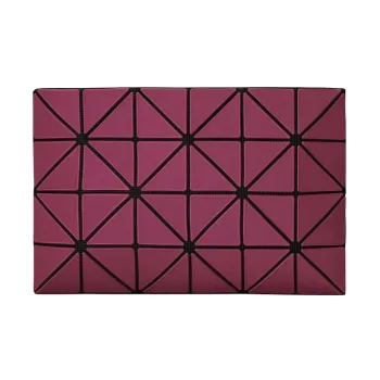 ISSEY MIYAKE Lucent Artificial Leather Wallet Card Holder Key Pouch Clutch Unisex Bordeaux Red