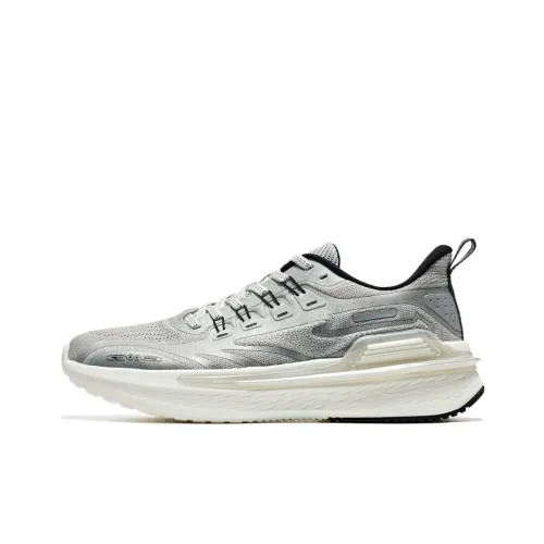 Erke Elite Low Top Running Shoes Men's Gray Silver