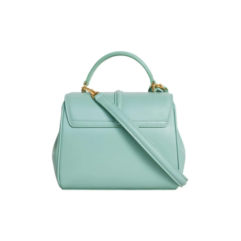CELINE 16 Satin Cow Leather Shoulder Bag Crossbody Bag Handbag Mini Women's Mint Green-2