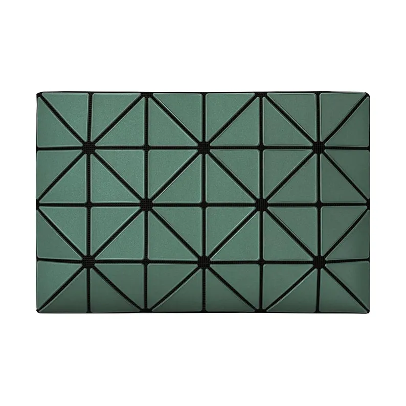 ISSEY MIYAKE Artificial Leather Wallet, Card Holder, Key Pouch, Clutch Unisex Green-0