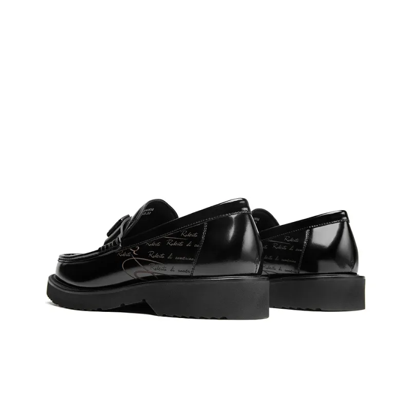 ROBERTA DI CAMERINO Relief Collection Dress Shoes Men's Black-3