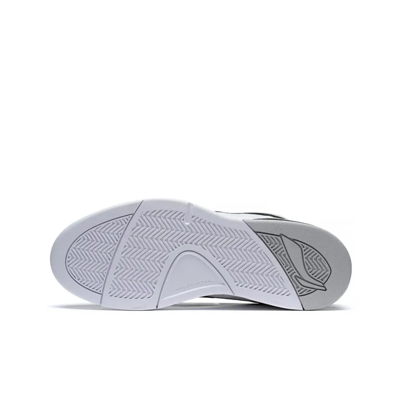 LiNing LN BBS Slip Resistant, Abrasion Resistant, Thermal Low Top Sports Casual Shoes Men's White Black-6