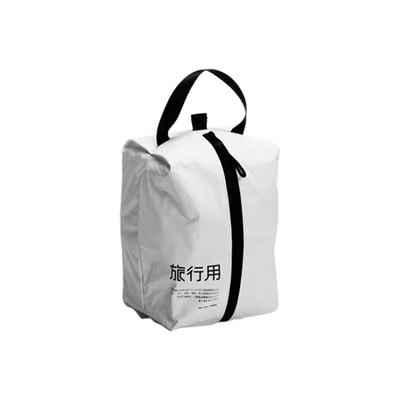 JOLLYING Paper Portable Lightweight Laundry Bag Fitness Sports Bag Travel Bag Unisex White/Gray-1
