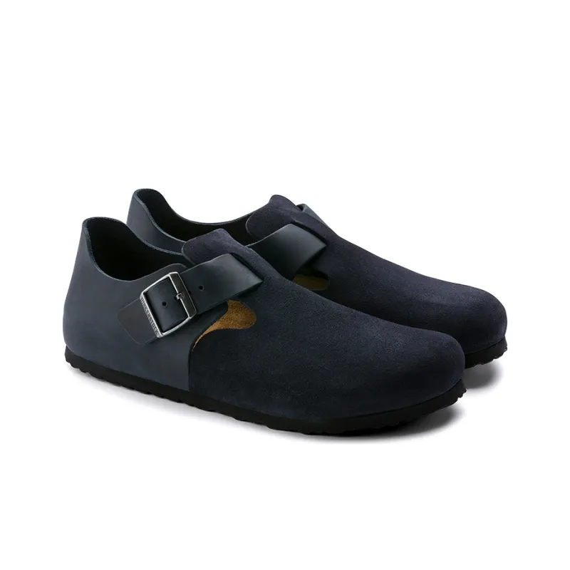 Birkenstock London Casual Single Shoes Women's Blue-3