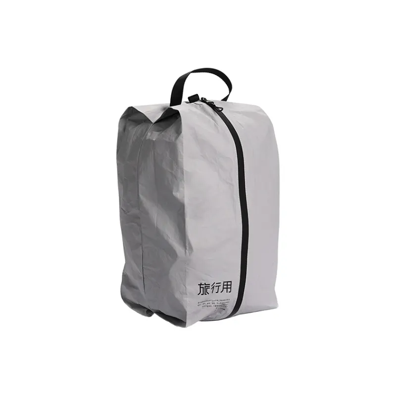 JOLLYING Paper Portable Lightweight Laundry Bag Fitness Sports Bag Travel Bag Unisex White/Gray-8