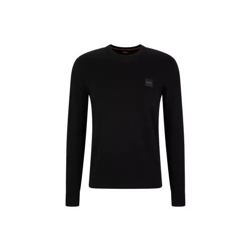 HUGO BOSS Cashmere Sweaters Men Black