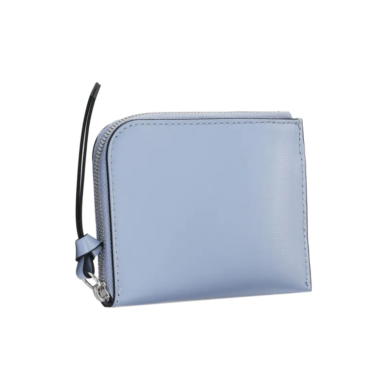 GANNI Recycled Leather Wallets Card Holders Women's Blue-1