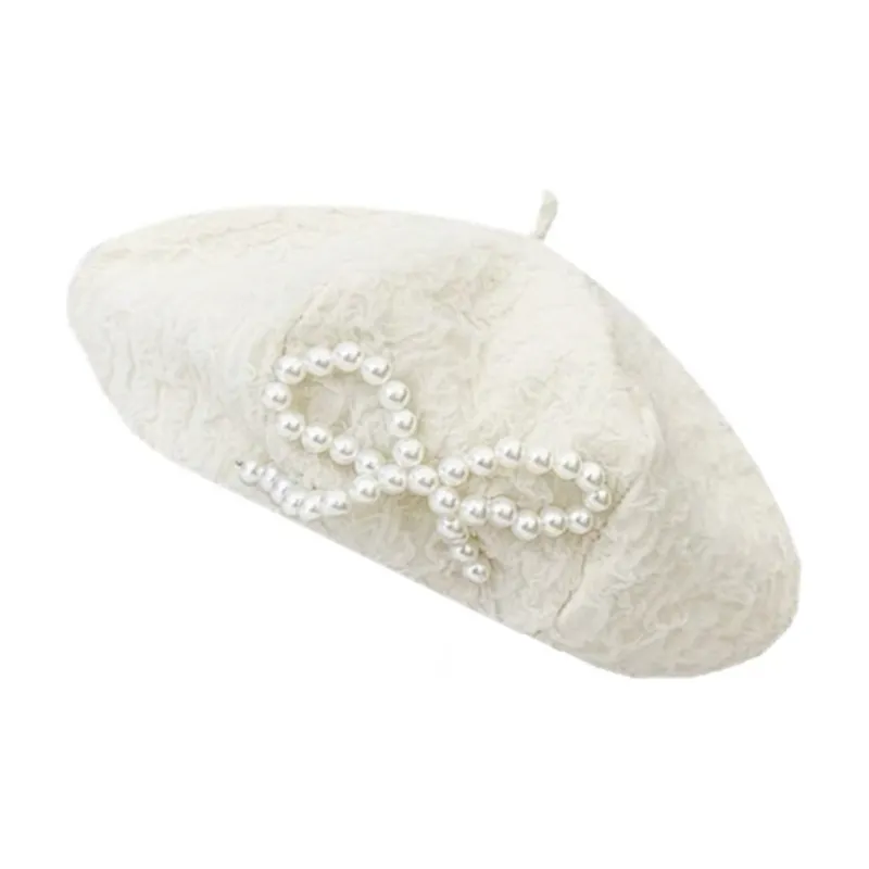 VIVIWELL Polyester Cotton Blend Berets Women's-1